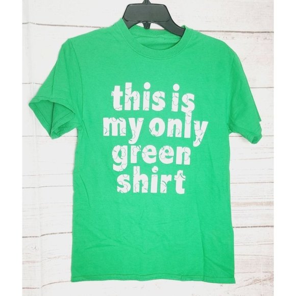This Is My Only Green Shirt Logo Green Youth T Shirt - Picture 1 of 8